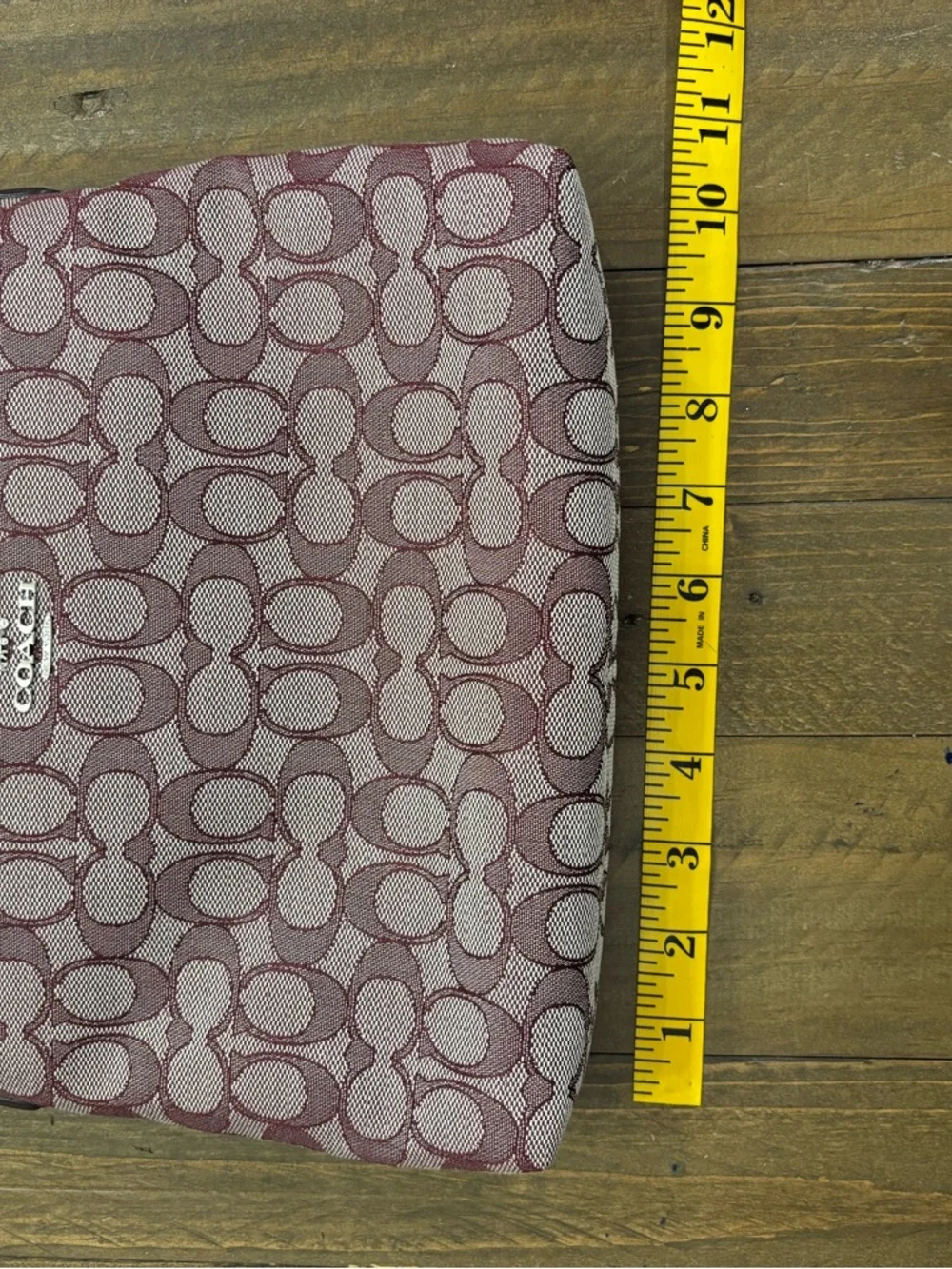Coach Signature Jacquard File Crossbody Bag